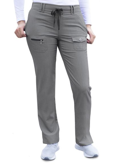 Women's Slim Fit 6 Pocket Pant Heather Grey 2X