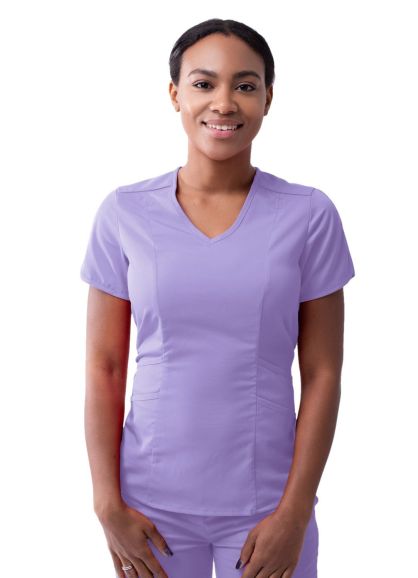 purple scrub dress Butter-Soft Scrubs Empire Waist Dress