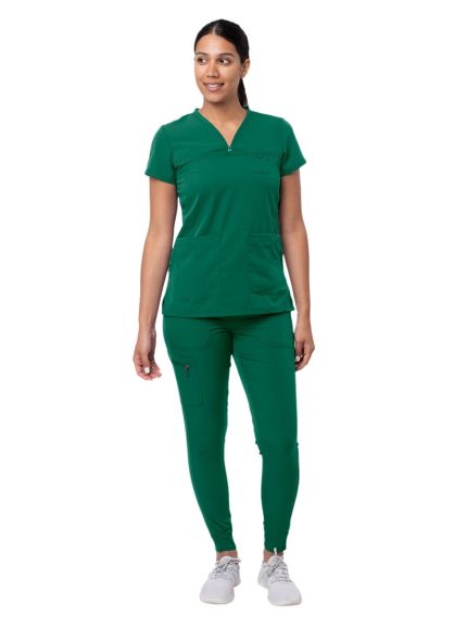 Women's Movement Booster Jogger Scrub Set Hunter Green S