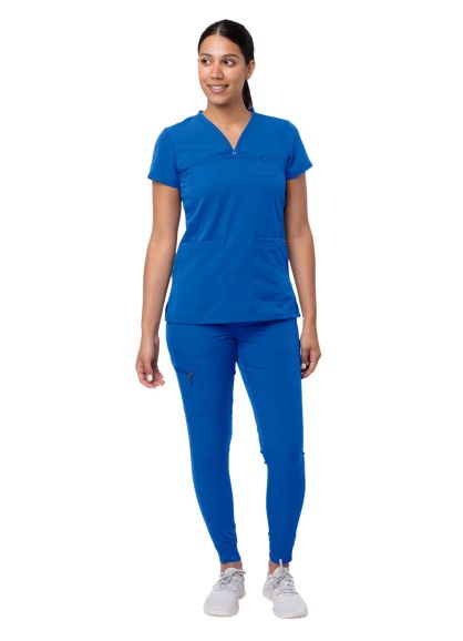 Women's Movement Booster Jogger Scrub Set Royal Blue 2X