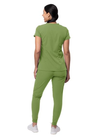 Women's Movement Booster Jogger Scrub Set Spring Leaf 2X