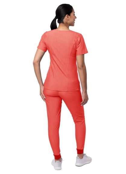 Women's Flawless Plus Scrub Set Heather Apple 3X