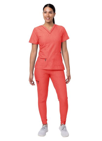 Women's Flawless Plus Scrub Set Heather Apple 3X