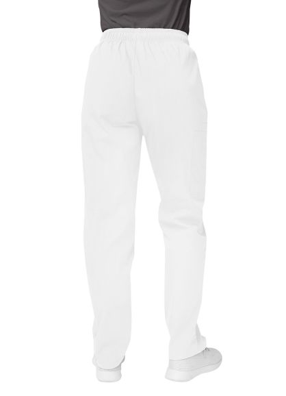 Women's Comfort Elastic Drawstring Cargo Pants White 2X