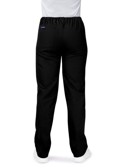 Unisex Drawstring Pants Black 4X