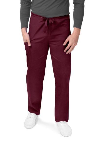 Unisex Drawstring Pants Burgundy 2X