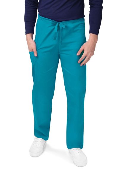Unisex Drawstring Pants Teal Blue 2X