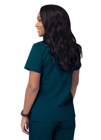 Women’s Mock Wrap Top Caribbean Blue 2X