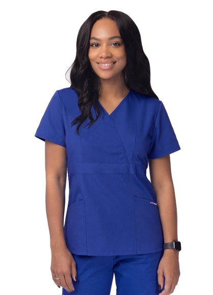 Women’s Mock Wrap Top Royal Blue 2X