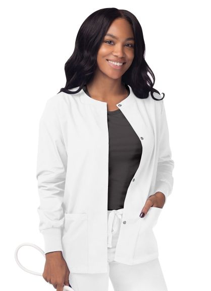 Women's Warm-Up Jacket White 2X