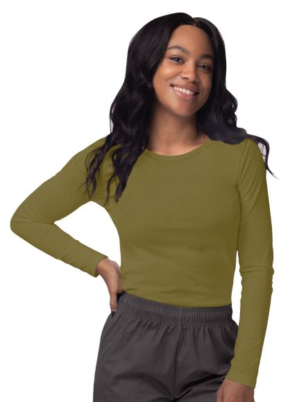Long Sleeve Comfort Tee Martini Olive 2X