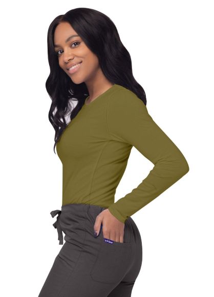Long Sleeve Comfort Tee Martini Olive 2X