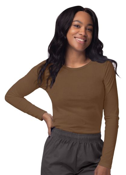 Long Sleeve Comfort Tee Mocha Quartz 2X