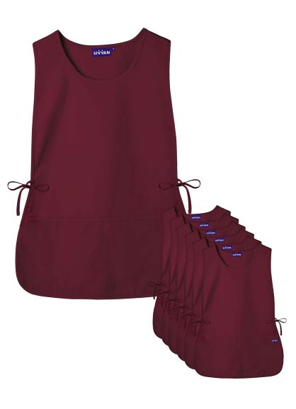 Unisex Cobbler Apron 6-Pack Burgundy X