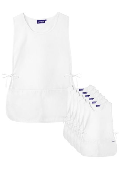 Unisex Cobbler Apron 6-Pack White R