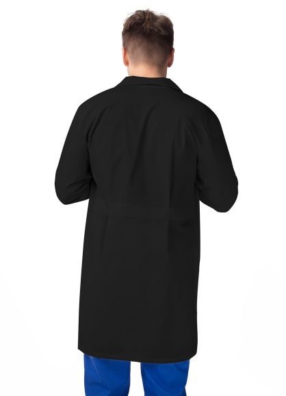 39" Unisex Professional Lab Coat Black XS