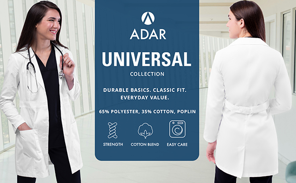 Women's 33" Adjustable Belt Lab Coat