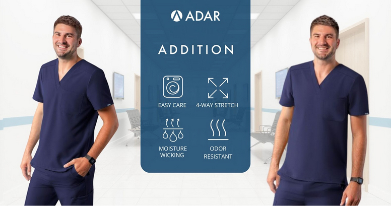 Men’s V-Neck Scrub Top 