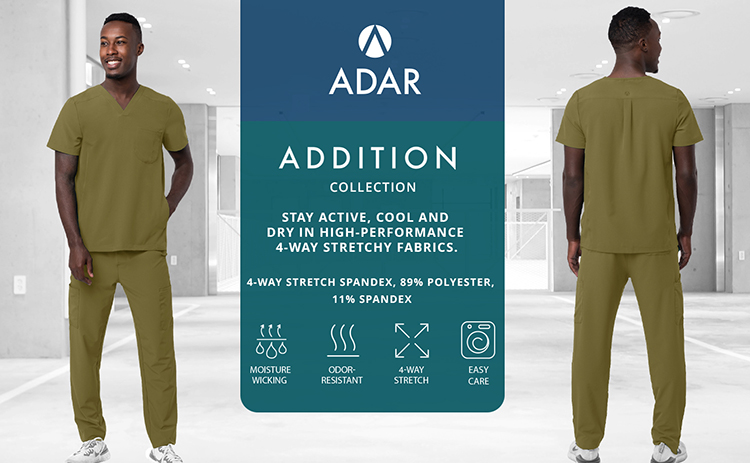 Mens Martini Olive Cargo Scrub Set