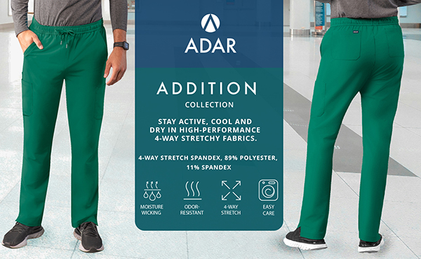 Mens Slim Leg Cargo Scrub Pant