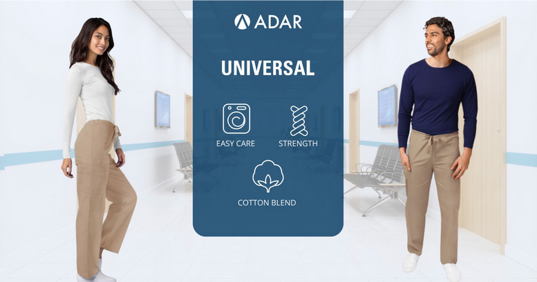 Unisex Drawstring Scrub Pants