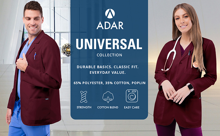 Unisex Red Burgundy Lab Coat