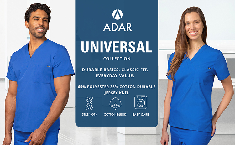 Unisex Regal Blue V-Neck Tunic 1 Pocket