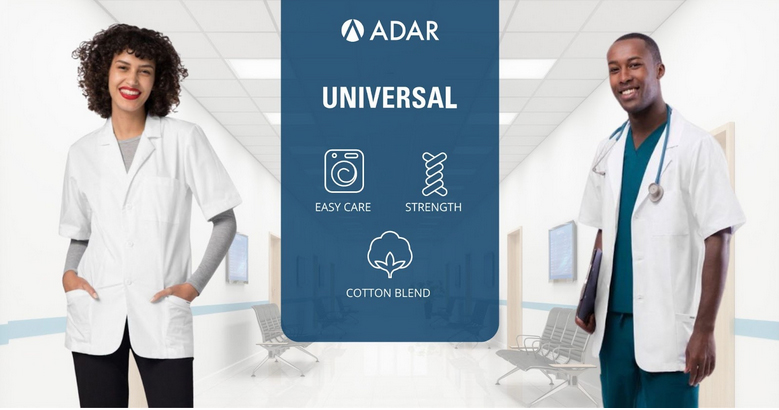 Unisex Short Sleeve Lab Coat