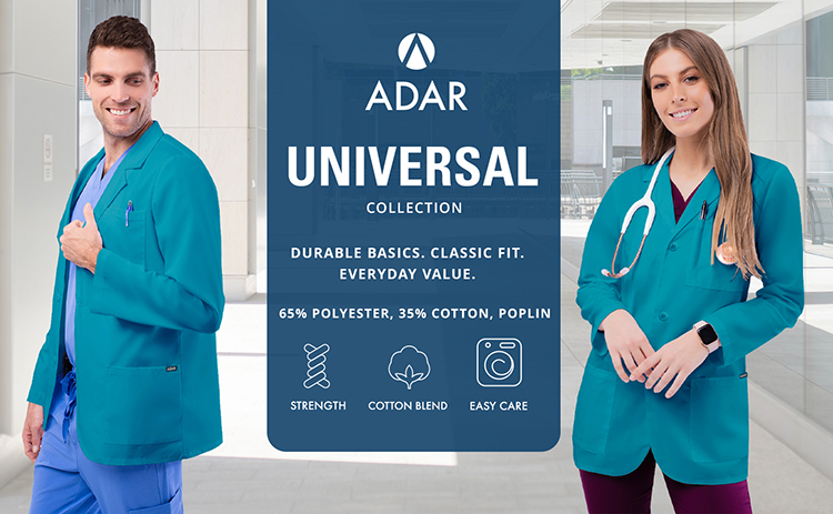 Unisex Teal Blue Lab Coat