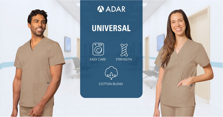 Unisex V-Neck Tunic 3 Pocket