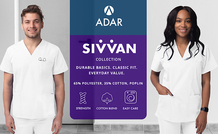 Unisex White V Neck 3 Pocket Top