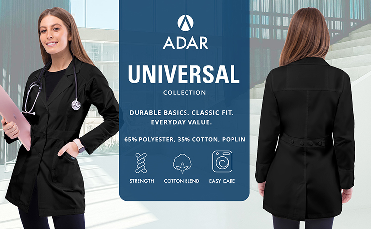 Women’s Black Perfection Lab Coat