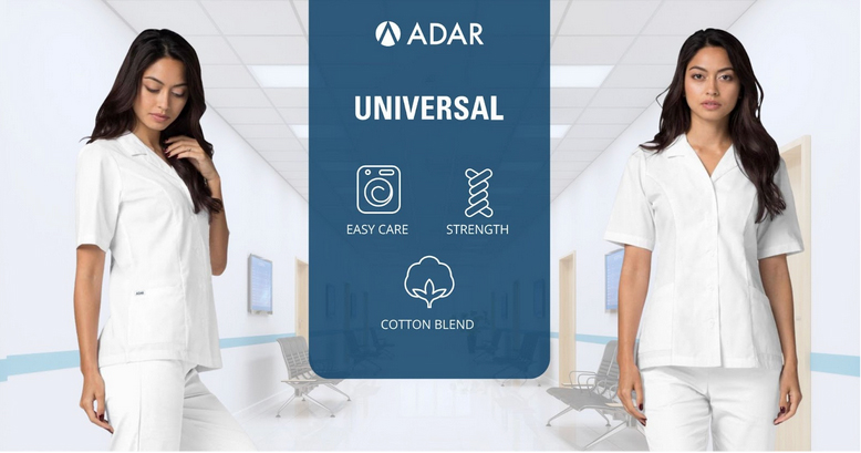 Women’s Collar Buttoned Scrub Top