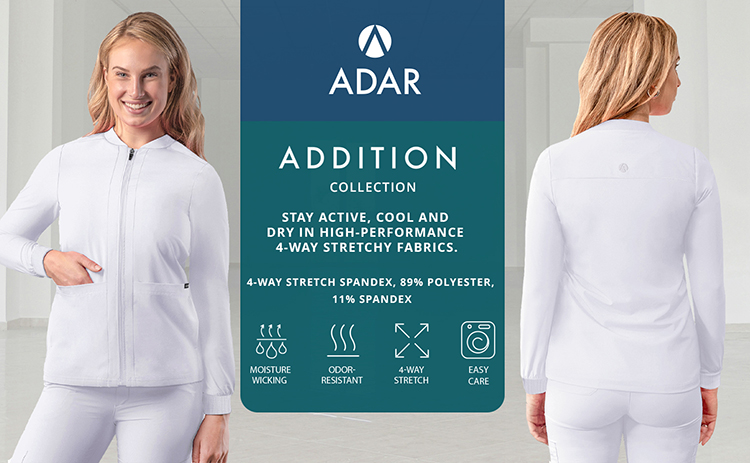 Women’s White Bomber Zipped Jacket