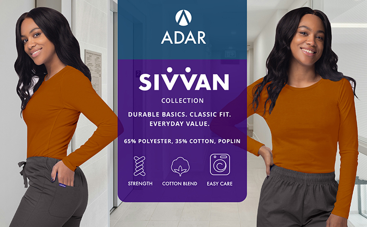 Womens Brown Caramel Underscrub Tee