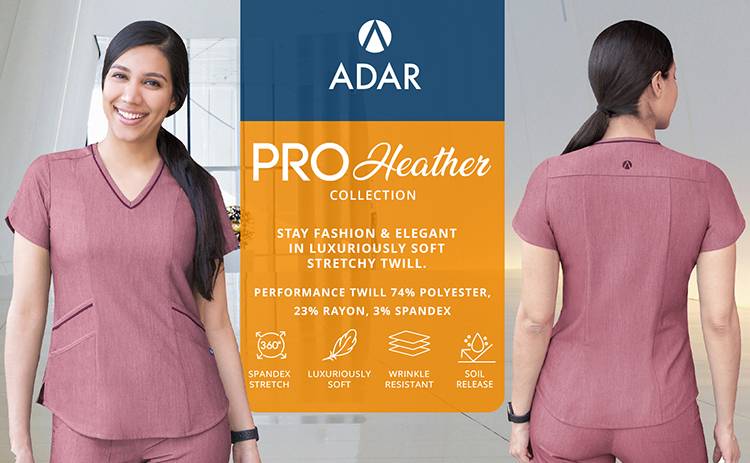 Womens v neck scrub top