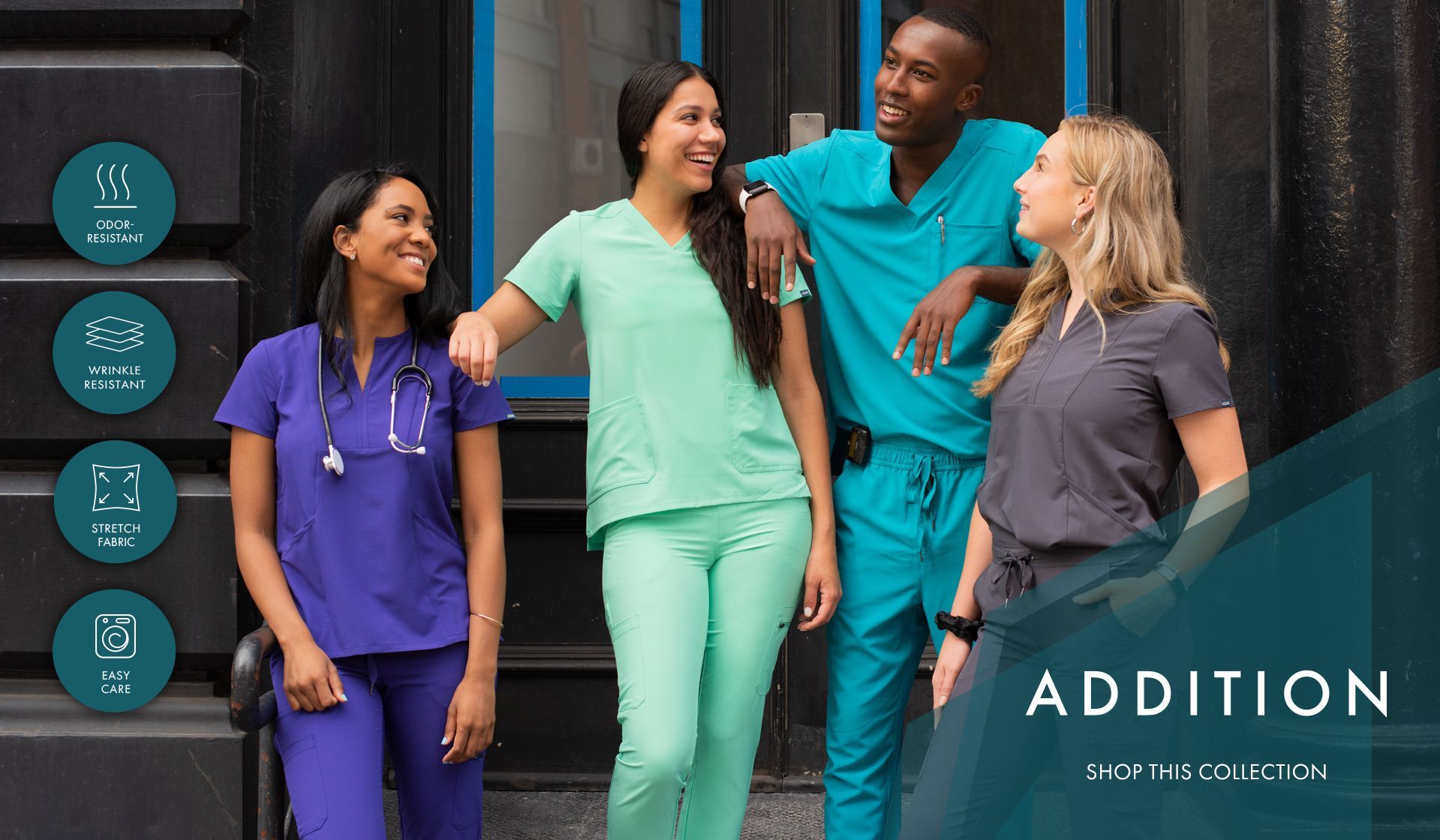 Adar Uniforms Unisex Arbeitsschürze mit Taschen für Schönheit und medizinische Berufe 